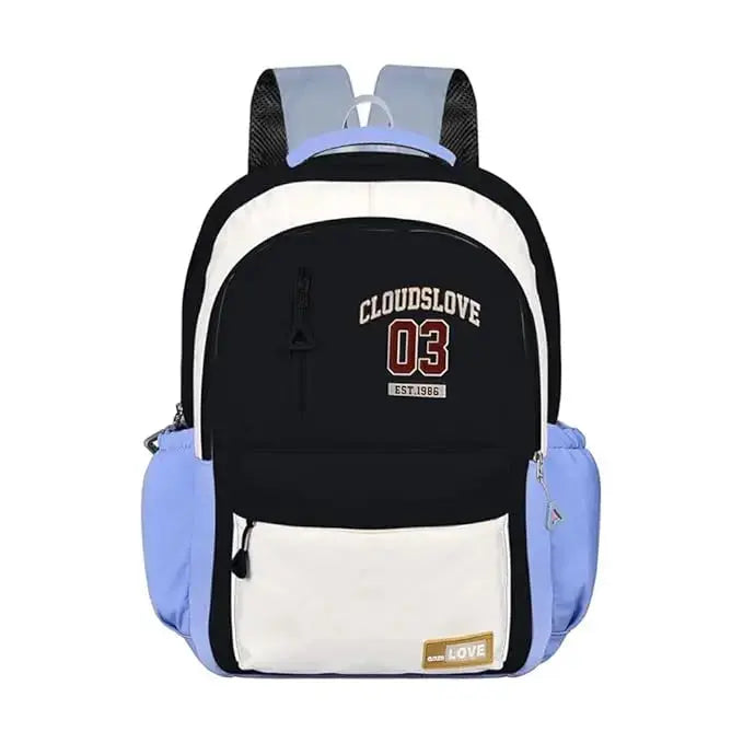 Clouds Love Right Backpack Cute, Colorful bags, Water Resistant and Lightweight(black ) Optima