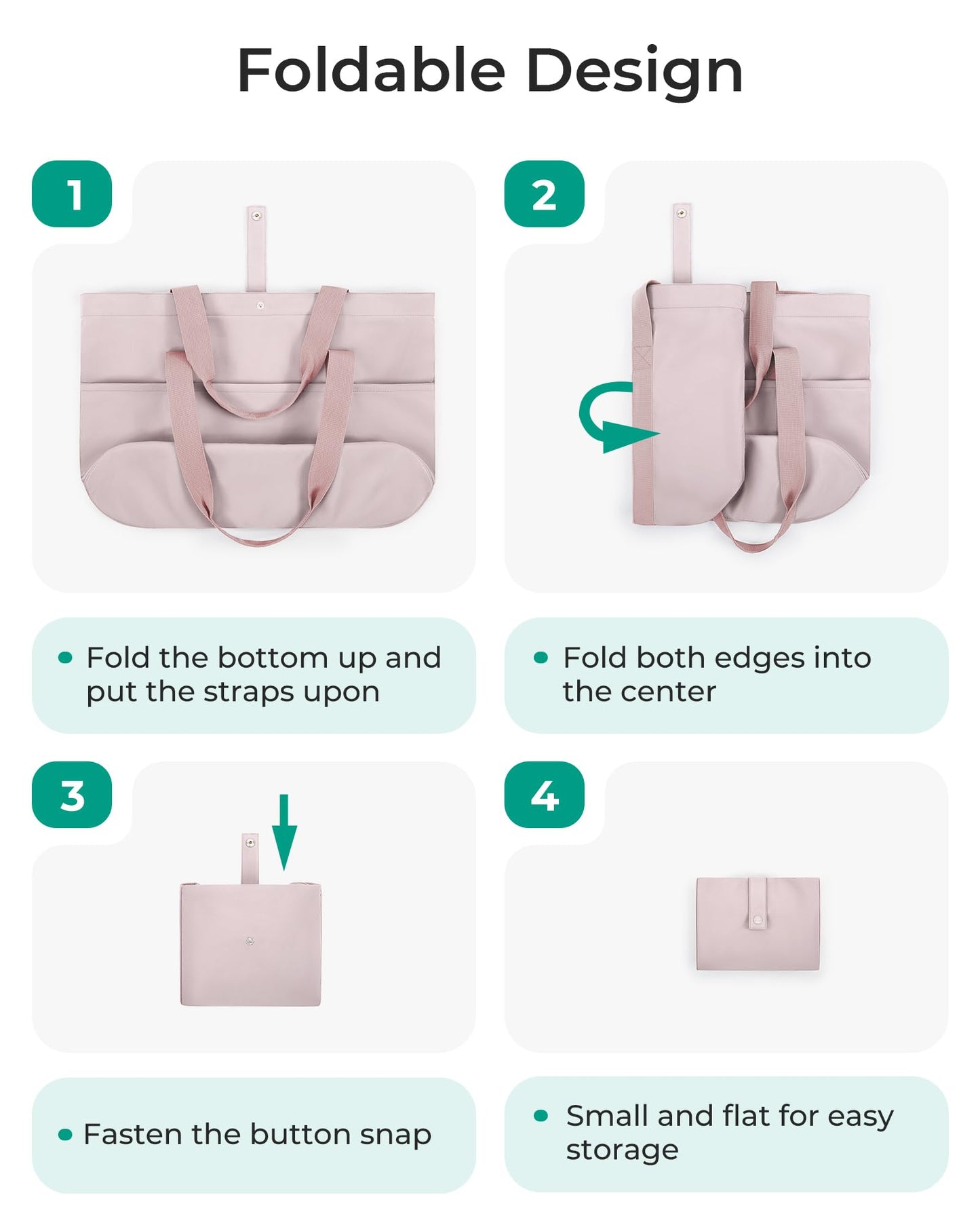 Optima Premium Foldable Tote Bag - Medium Travel Shoulder Bag