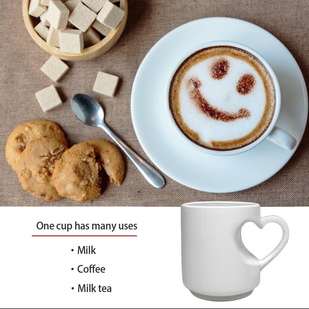 Optima Personalized Ceramic Coffee Mug - 11 Oz Custom Love Gift