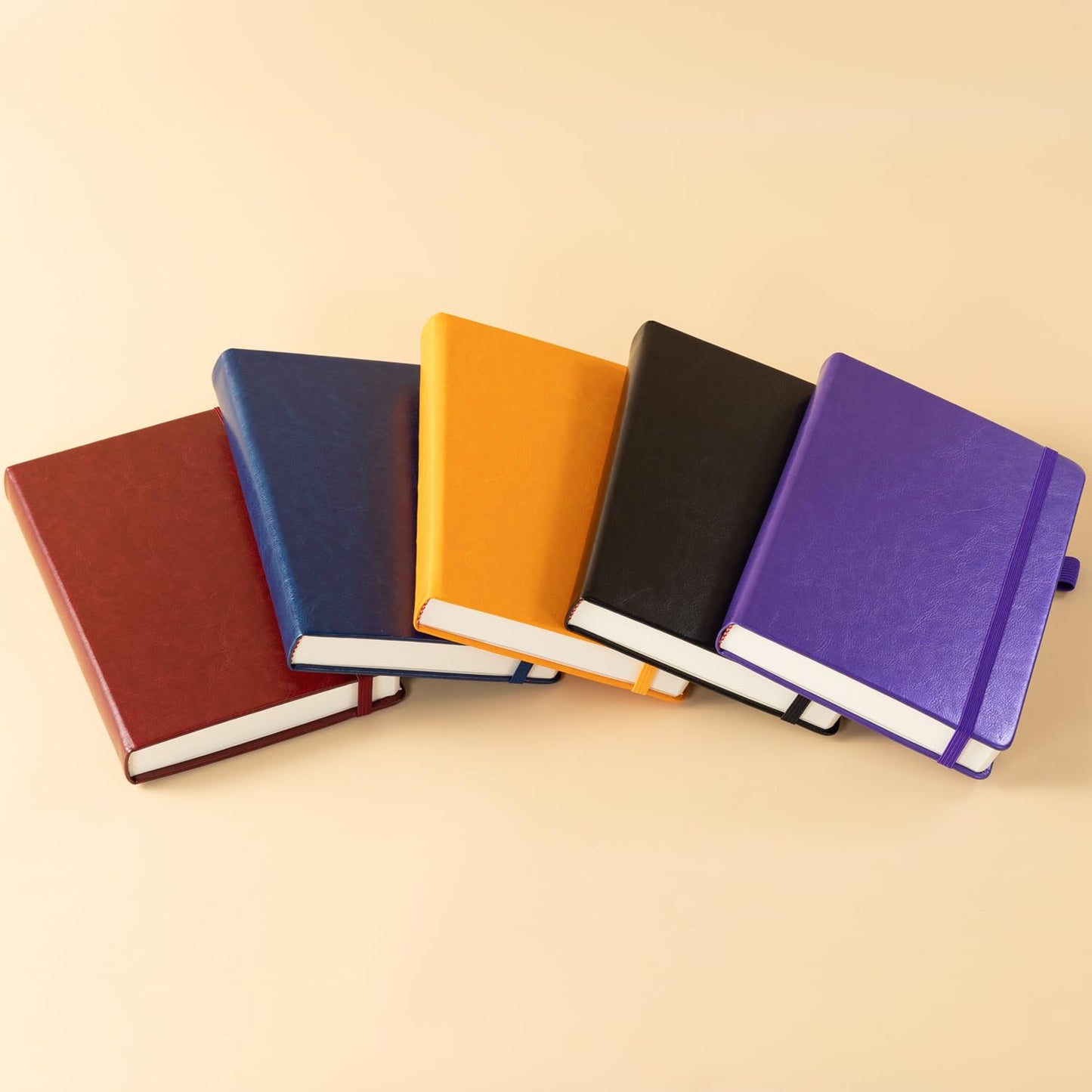 Optima Premium Leather A5 Lined Notebook Journal - 320 Pages