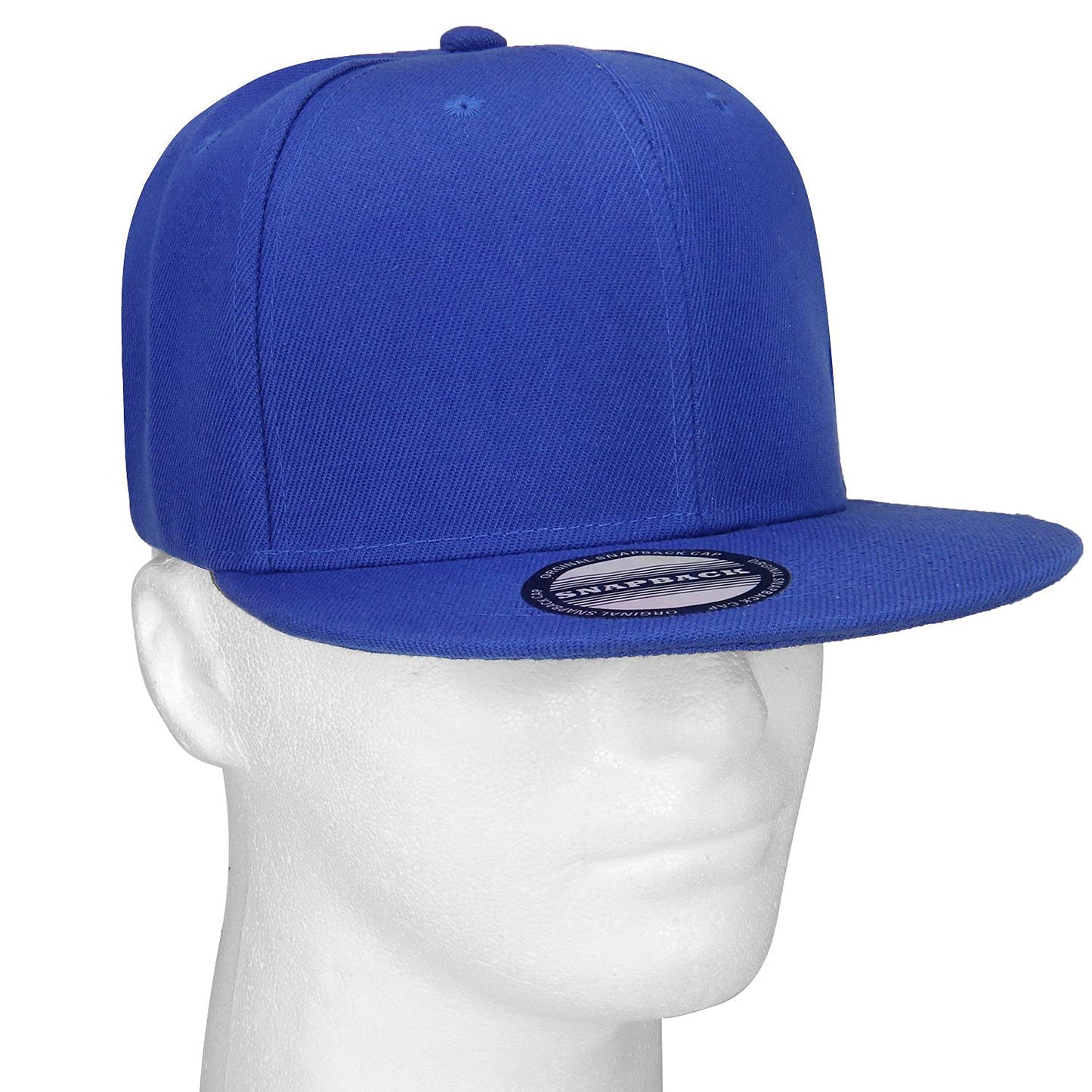 Optima Premium Adjustable Snapback Hat - 12 Pack Assorted Colors