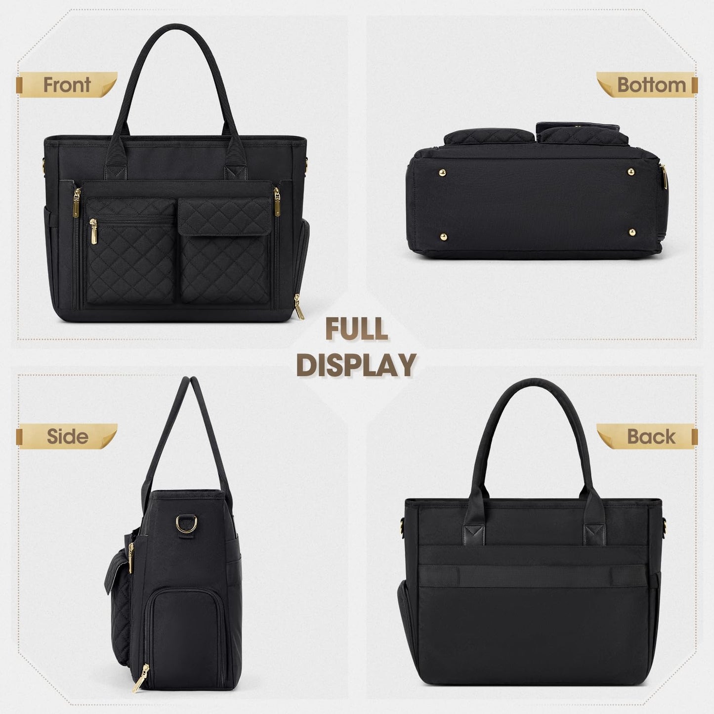 Optima Premium Teacher Tote Bag - 15.6" Laptop & Insulated Pocket