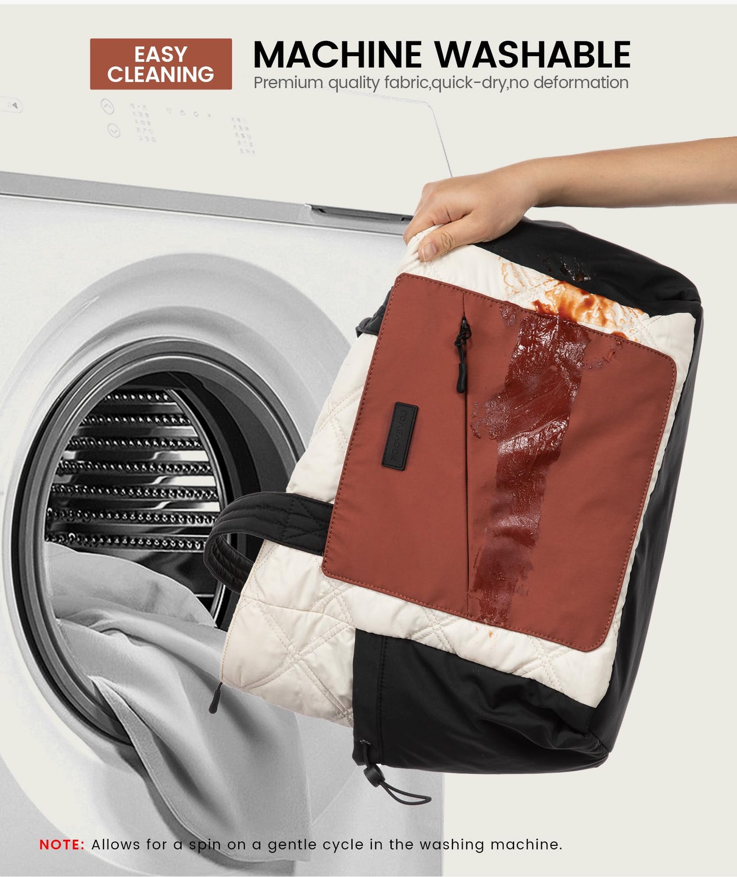 Optima Premium Quilted Tote Bag - Lightweight for Work & Travel