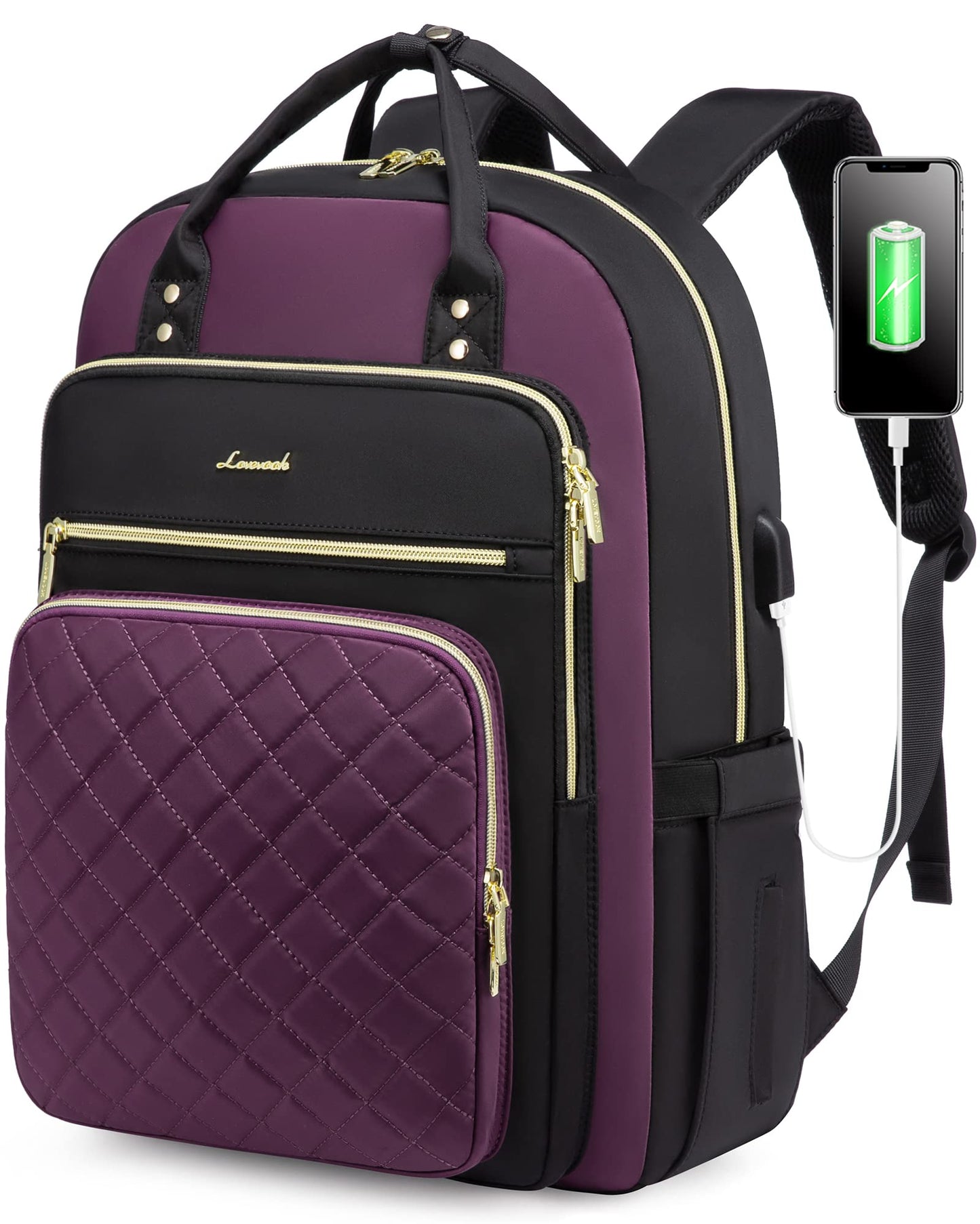 Optima Women's 15.6-Inch Laptop Backpack - Travel & Work Ready