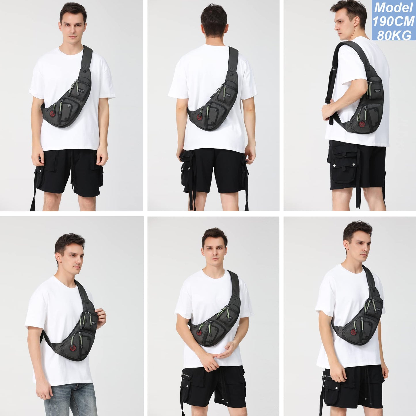 Optima Adventure Sling Backpack - Durable Crossbody for Tablets & Hiking