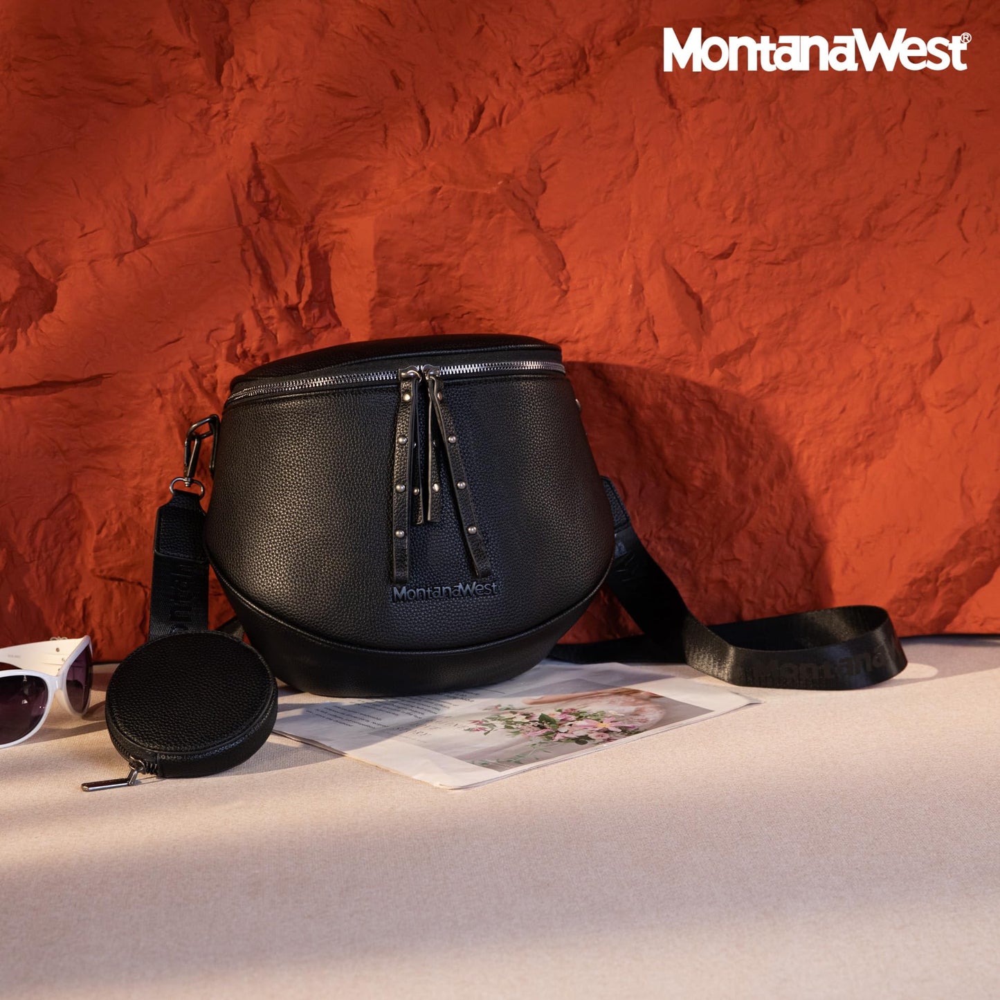 Optima Women's Large Crossbody Sling Bag with Adjustable Strap