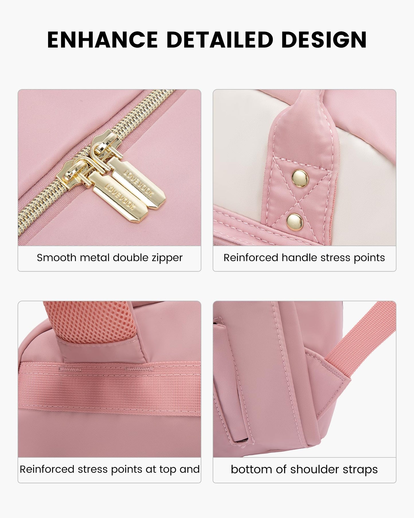 Optima Women's 15.6-Inch Laptop Backpack - Stylish Travel & Work Bag