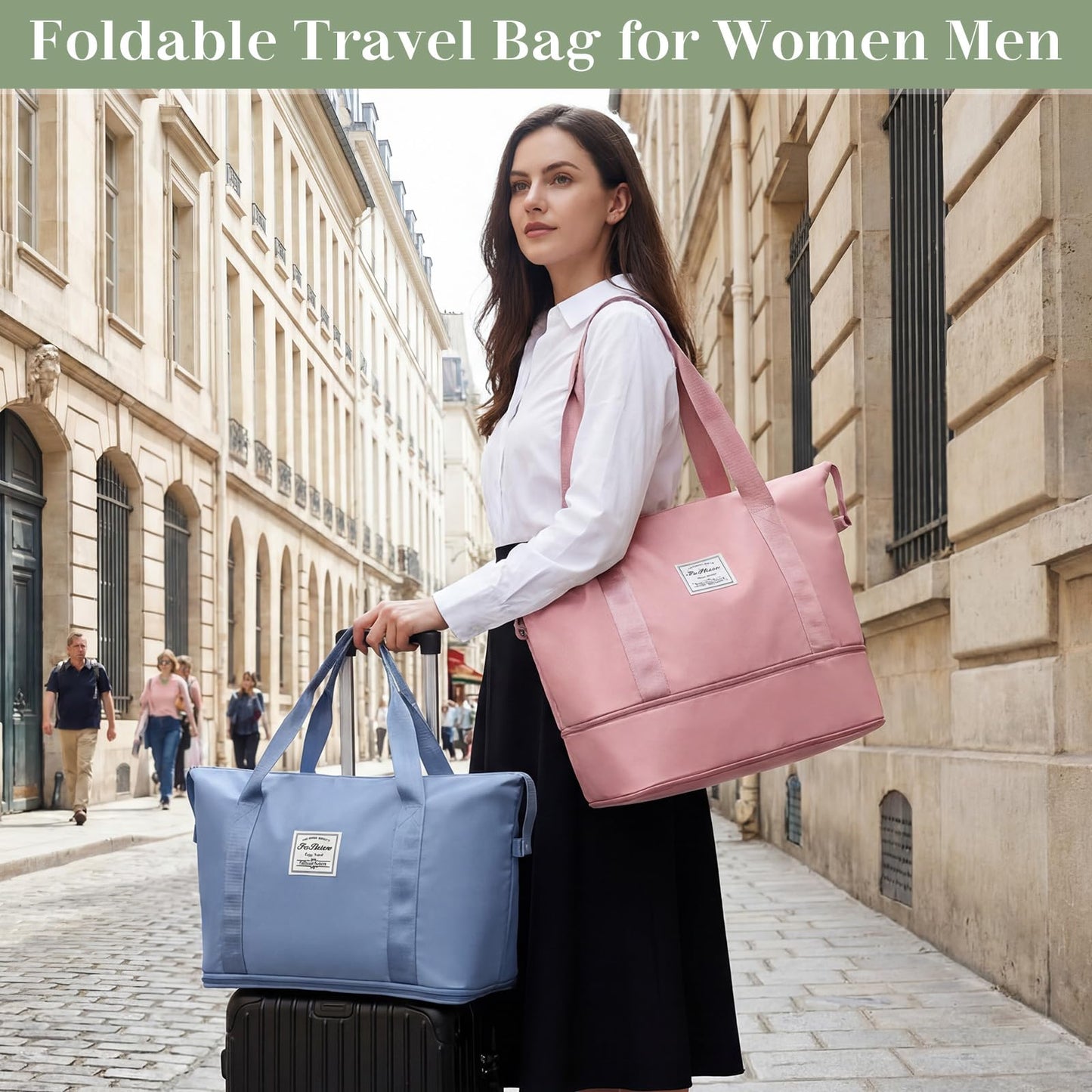 Optima Waterproof Travel Duffel Bag - 9 Pack Expandable Tote