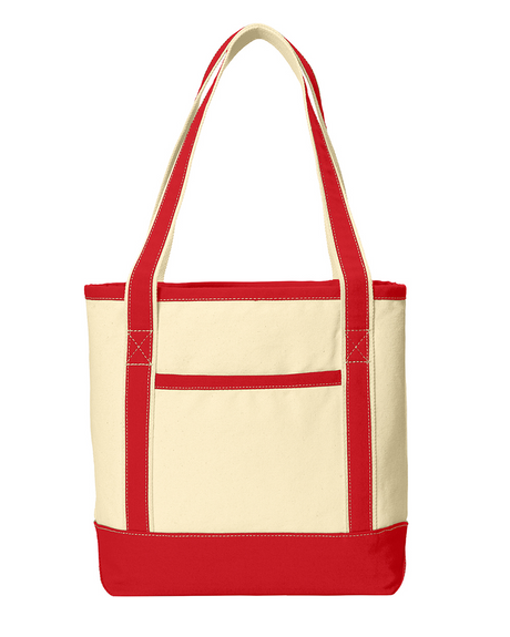 Daily Med/Large Cotton Canvas Two-tone Tote Bags Optima