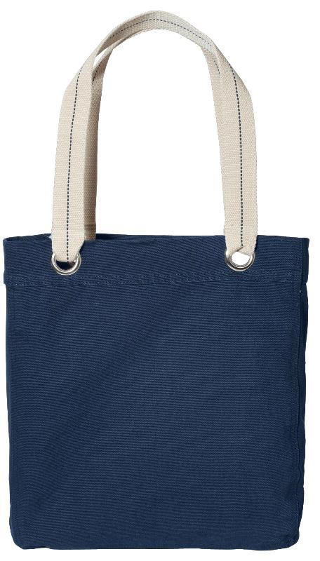 Colorful Cotton Canvas Allie Tote Bag with Interior Lining Optima