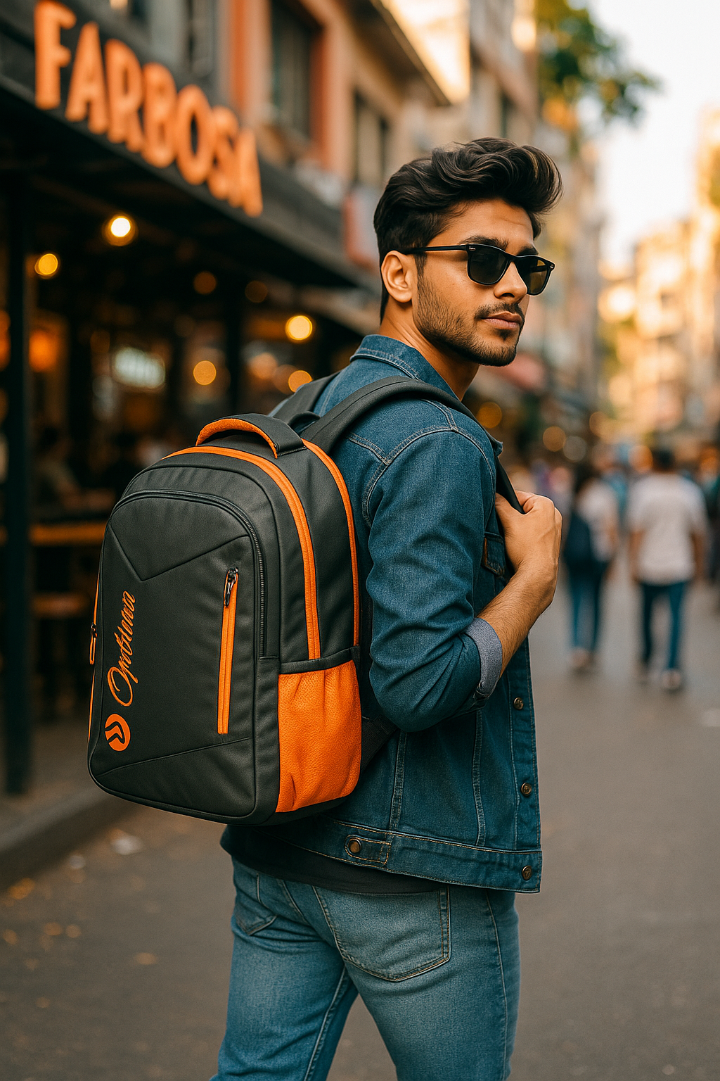 OPTIMA Combo 2N (OPT-273 & N-003) Slim Laptop Backpack | Vintage Tear-Resistant Business Bag for Travel, College, School & Daily Use Optima