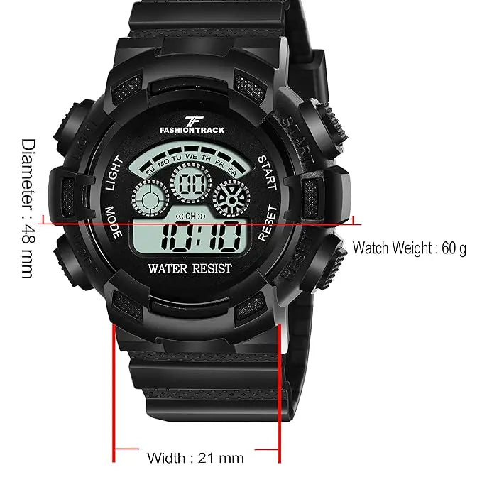 Fashion Track Analogue Digital Quartz Movement Wrist Watch for Man & Women Dial Men's Watch Pack of -7(Combo ) Optima