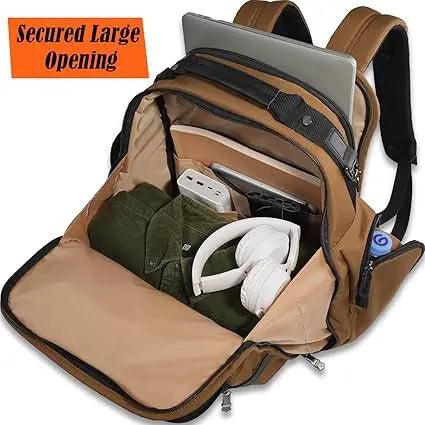 OPTIMA 24H Business Laptop Backpack,17-Pockets Work Backpack,28L Durable Business backpack, Professional backpack for men, 16-Inch laptop executive backpack, Business laptop backpack for men Optima Inc