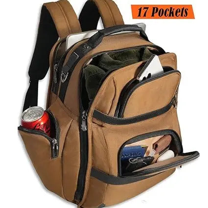 OPTIMA 24H Business Laptop Backpack,17-Pockets Work Backpack,28L Durable Business backpack, Professional backpack for men, 16-Inch laptop executive backpack, Business laptop backpack for men Optima Inc