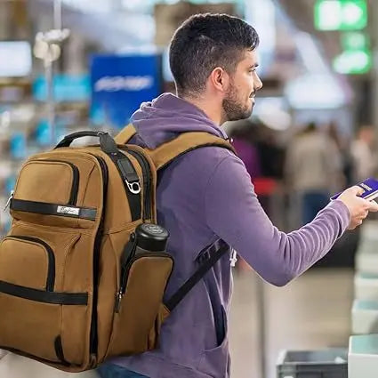 OPTIMA 24H Business Laptop Backpack,17-Pockets Work Backpack,28L Durable Business backpack, Professional backpack for men, 16-Inch laptop executive backpack, Business laptop backpack for men Optima Inc