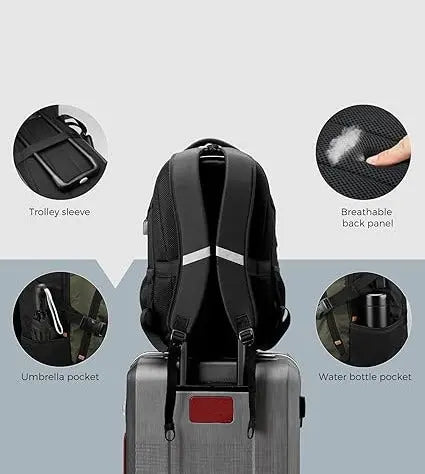 OPTIMA  Design Large Business Laptop Backpack with Smart USB Charging Port, Travel Backpack Fits 15.6 inches laptops, Water Repellent College Backpack for Men Women ( Olive/Black) Optima Inc
