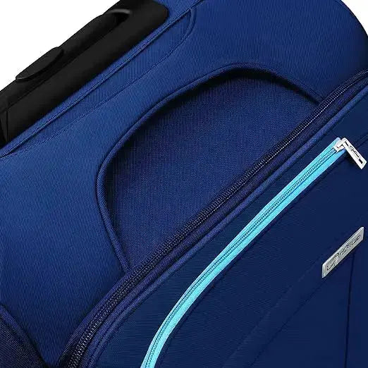 OPTIMA Prion Softside Expandable Roller Luggage (24 inch Colour -Blue) optima-bags