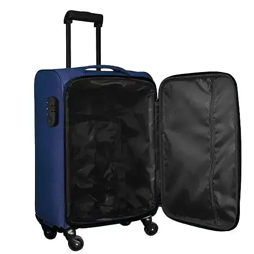 OPTIMA Prion Softside Expandable Roller Luggage (24 inch Colour -Blue) optima-bags
