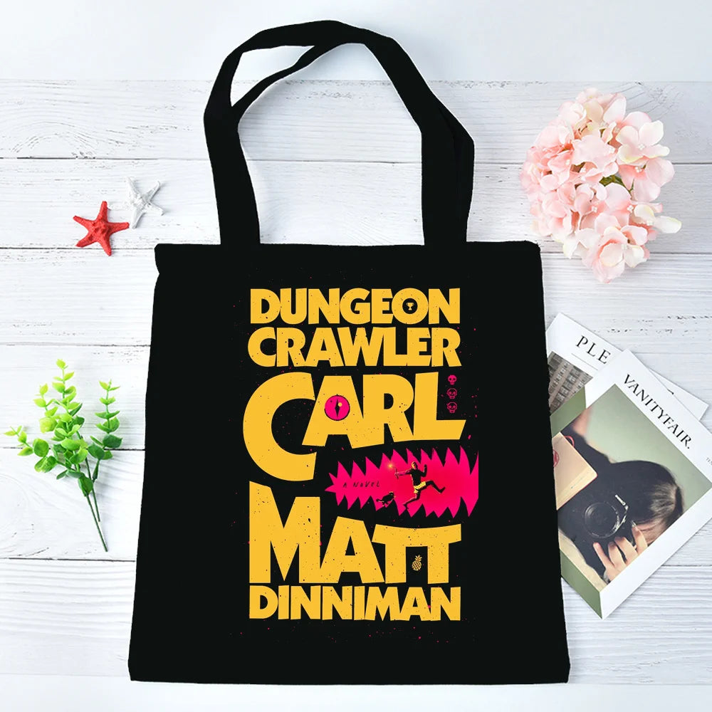 Dungeon Crawler Carl tote bag shopping shopper bolsas de tela totebag foldable femme