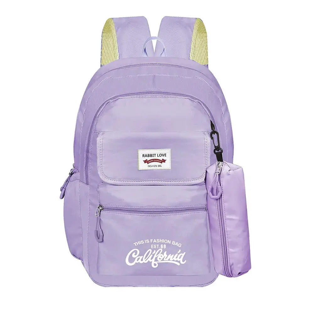 backpacks for teen girls laptop sleeve Clouds Love School Backpack for Teen Girls - 15.6 Inch Laptop Bag - Anti-Theft Casual Daypack - Purple