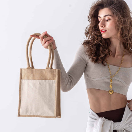 Small Easy-Print Jute Bag - TJ287 Optima