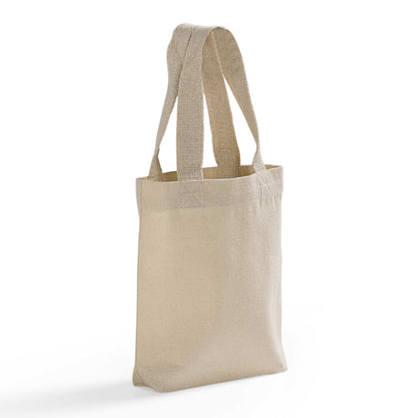 8 in Mini Cotton Canvas Gift Tote Bags - TC208 Optima