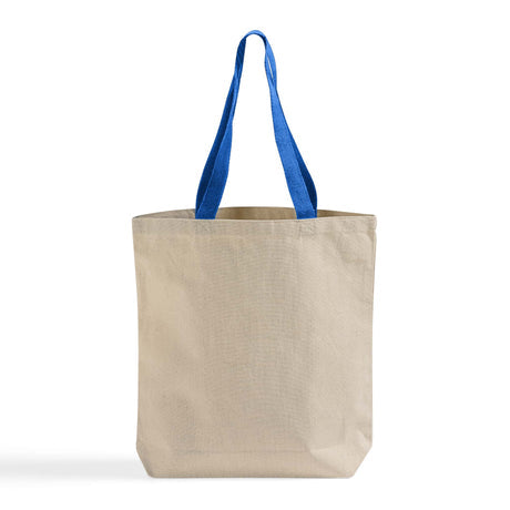 100% Cotton Canvas Tote Bags with Color Handles - TG244 Optima
