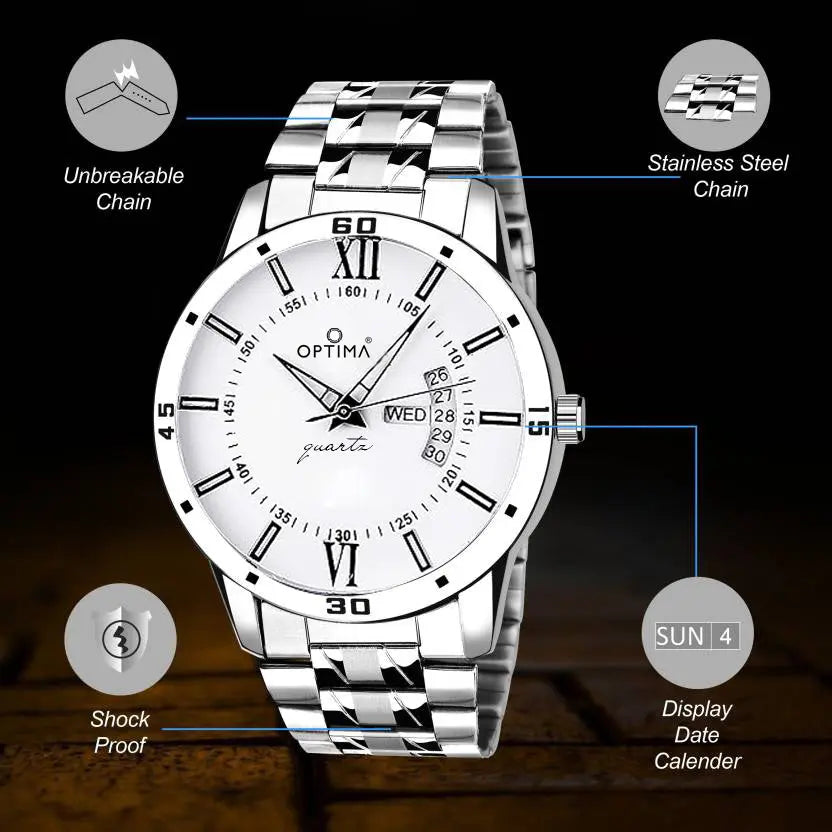 TRENDING DAY & DATE FUNCTIONING Analog Watch - For Men OMD-615 Optima