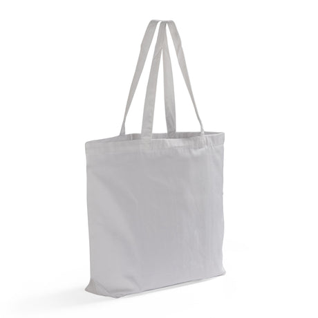 Large 100% Polyester Canvas Sublimation Tote Bags White - SB219 Optima