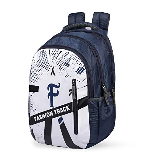 Fashion Track Polyester 15.6-inch Backpack (Blue) optima-bags