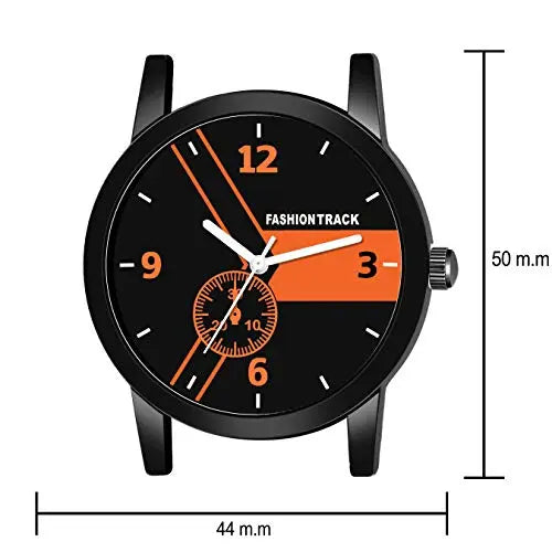 Fashion Track Analogue Black Dial Men's Watch optima-bags