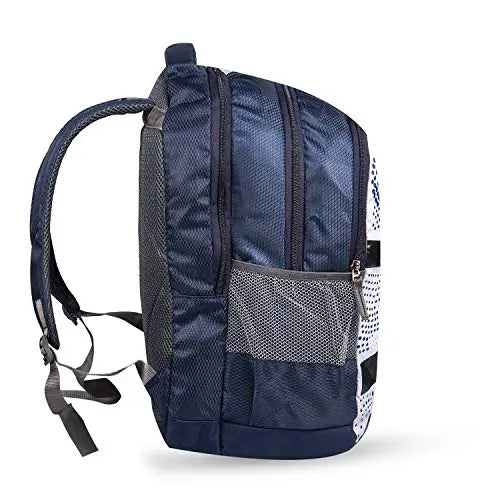 Fashion Track Polyester 15.6-inch Backpack (Blue) optima-bags