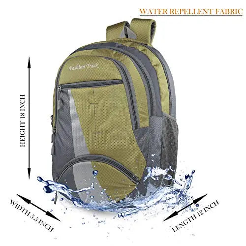 Travel Laptop Backpack, Business Slim Durable Laptops Backpack, Water Resistant College School Computer Bag for Women & Men (GREEN) optima-bags