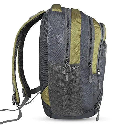 Travel Laptop Backpack, Business Slim Durable Laptops Backpack, Water Resistant College School Computer Bag for Women & Men (GREEN) optima-bags