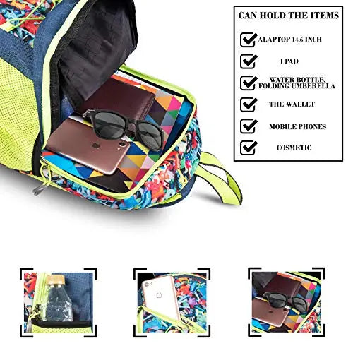 OPTIMA Waterproof Neoprene design Blue Waterproof Kid's School Bag optima-bags