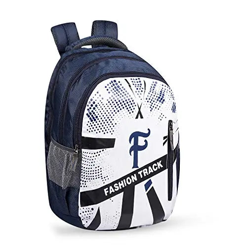Fashion Track Polyester 15.6-inch Backpack (Blue) optima-bags