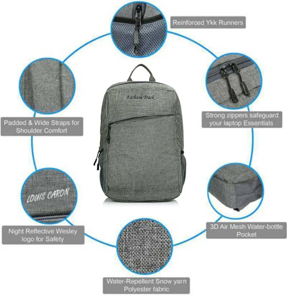 Fashion Track 15.6 inch Backpack (grey) optima-bags