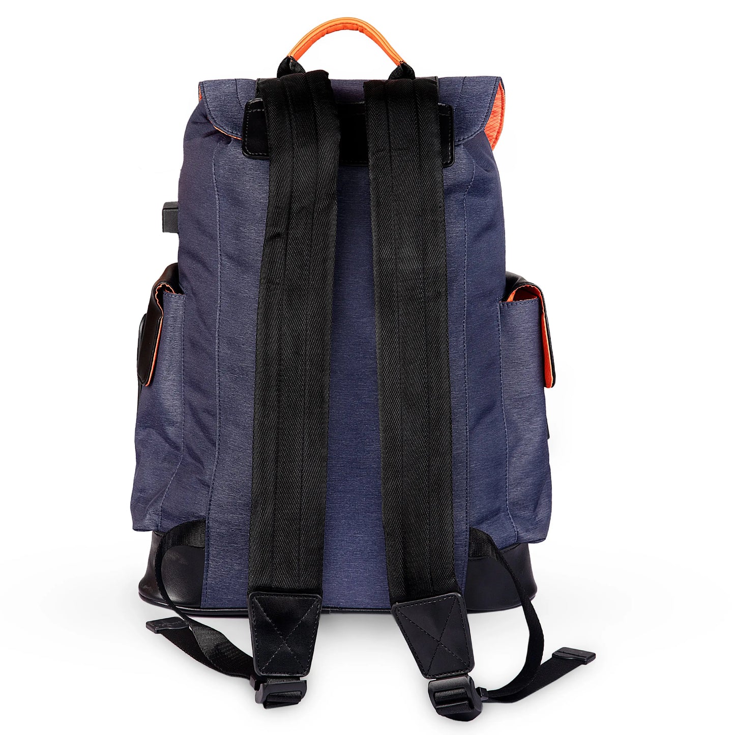 Carter Bag With Usb And Aux Port Backpack (Navy Blue) (OPT-N-041) optima-bags
