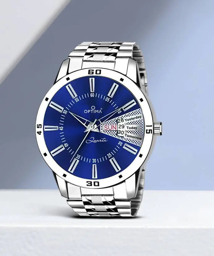 Unveiling-the-Trending-Chandika-Hathurusingha-Blue-Dial-Day-Date-Analog-Watch-Review Optima Inc