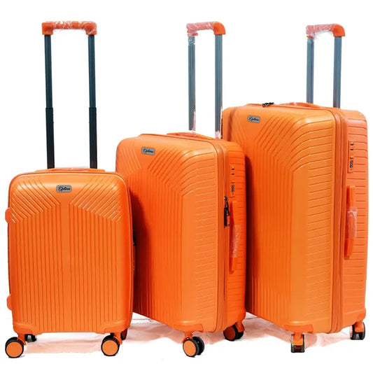 "Unlock Stress-Free Travel with Free Kick: OPTIMA Cabin Polycarbonate Luggage Set"