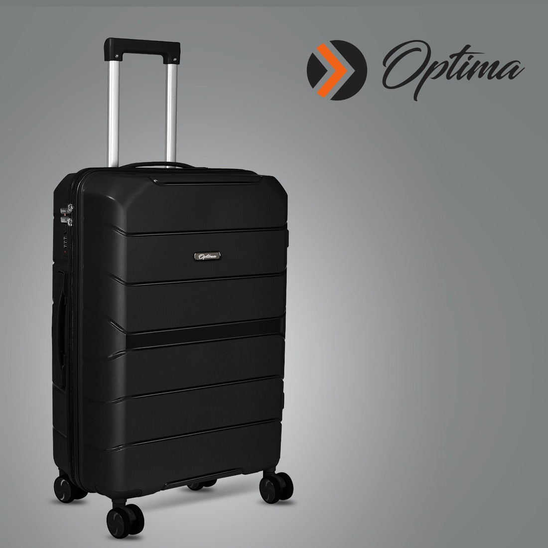 "Ultimate Railway Travel Companion: Optima Hardsided Luggage with TSA Lock"