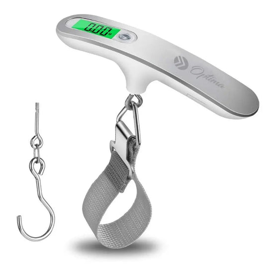 "Action-Packed Travel Essential: Optima Digital Weighing Scale with 50KG Capacity"