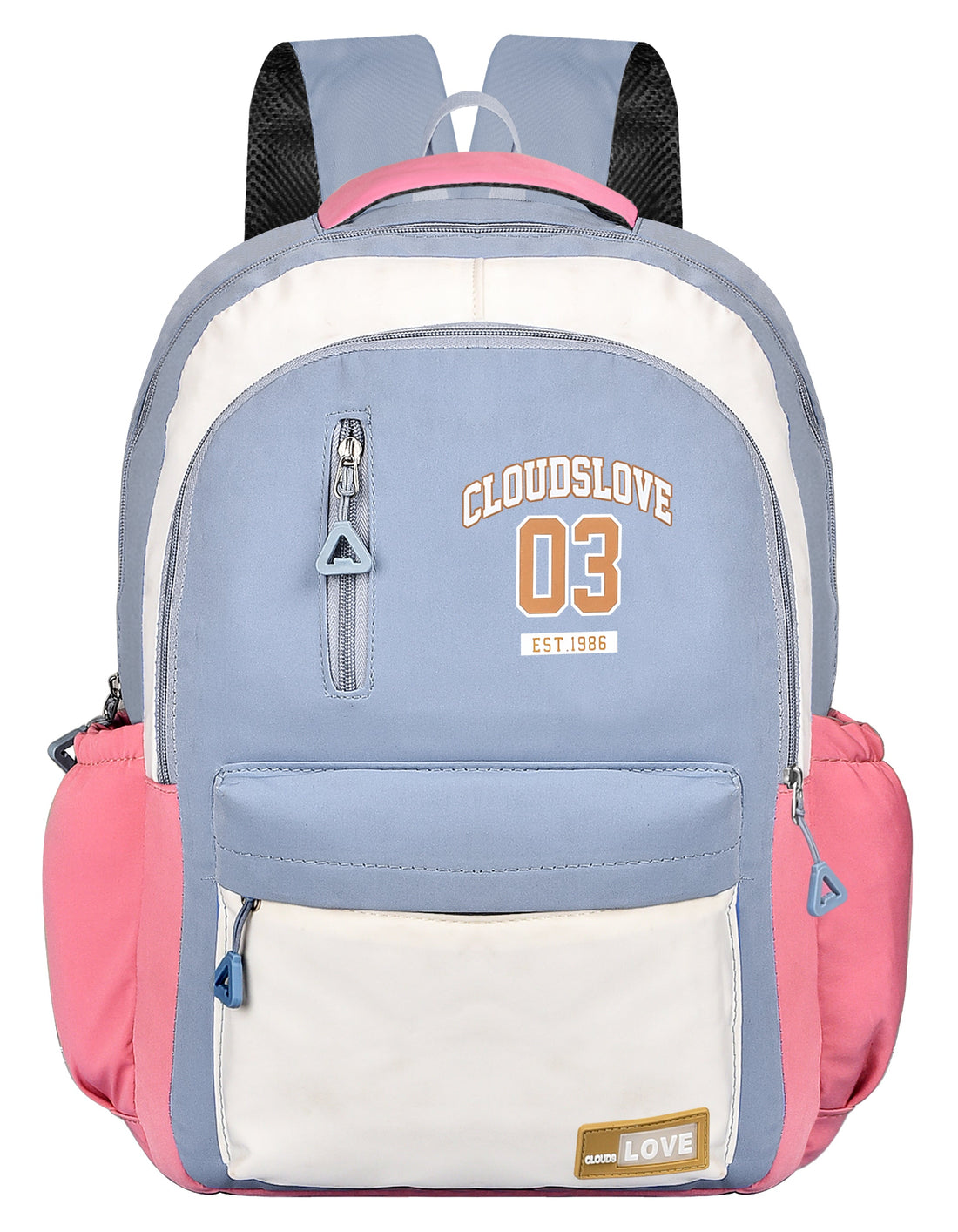 "Stay Trendy with the Halva-Infused Clouds Love Right Backpack in Pink/Blue"