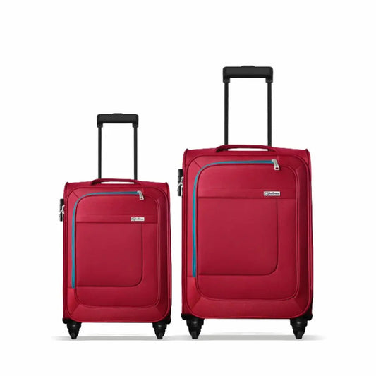 "Ultimate Travel Companion: Optima Prion 2-Piece Roller Luggage Set by Leading Custom Bag Makers"