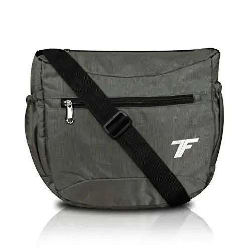 Enhance-Your-Style-with-Fashion-Track-Grey-Polyester-Sling-Bag-Gautam-Adani-s-Trending-Pick Optima Inc