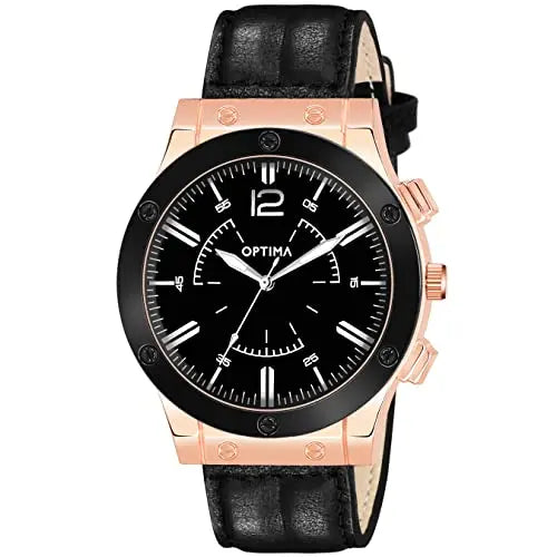 Optima-Casual-Formal-Analog-Watch-in-Black-Exceptional-Quality-from-Leading-Brand Optima Inc