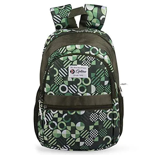 "Discover the OPTIMA Polyester 13.5-inch Kid Backpack in Trendy Mumbai Green"