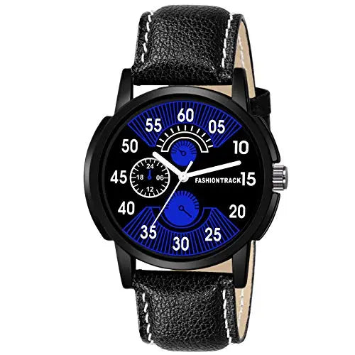 "Optima Formal & Casual Analog Watch: Stylish Leather Strap, Multi-functional Design"