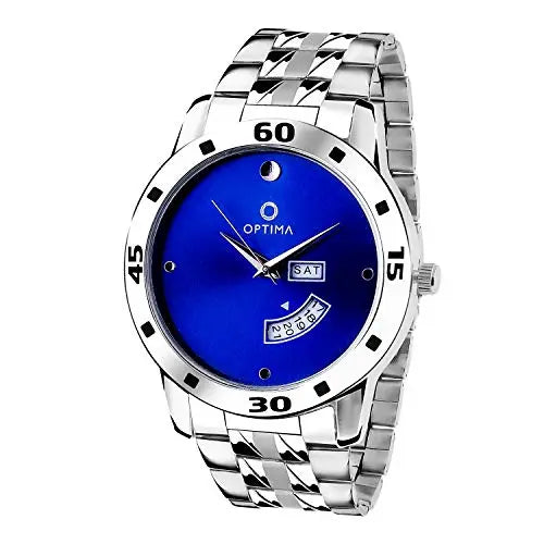 Unveiling-the-Optima-OMD-613-Stylish-Silver-Day-And-Date-Watch-with-Bandh-Charm Optima Inc