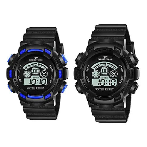 "Ultimate Fashion Track Analog Digital Quartz Watches Pack of 2 in India"